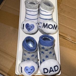 Bundle and Save❤️ Baby boy socks with built in rattles! 0-12 months